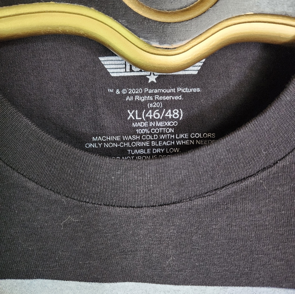Top Gun Talk To Me Goose Black Tee Size XL - Picture 3 of 5